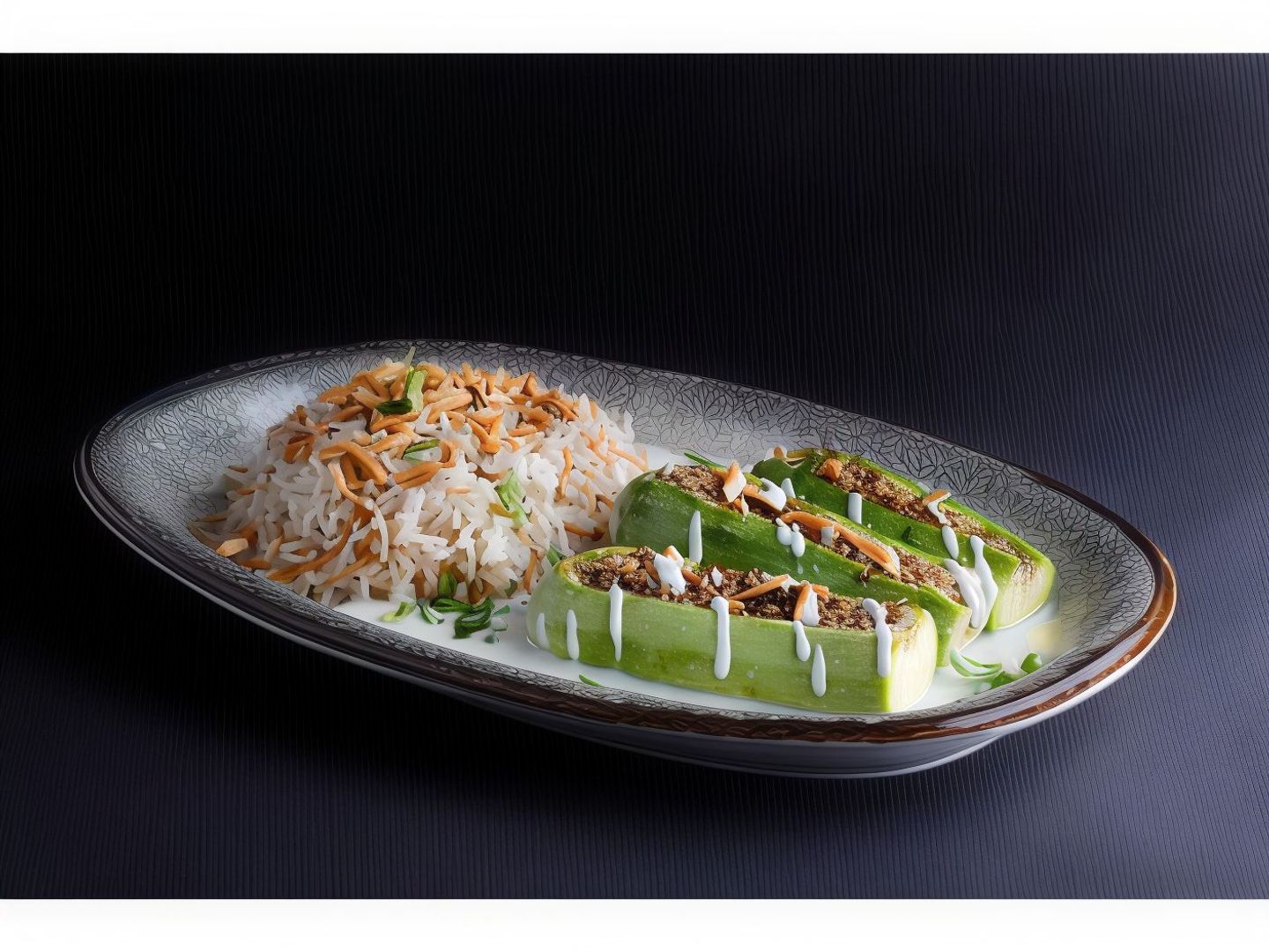 Zucchini With Laban And Rice