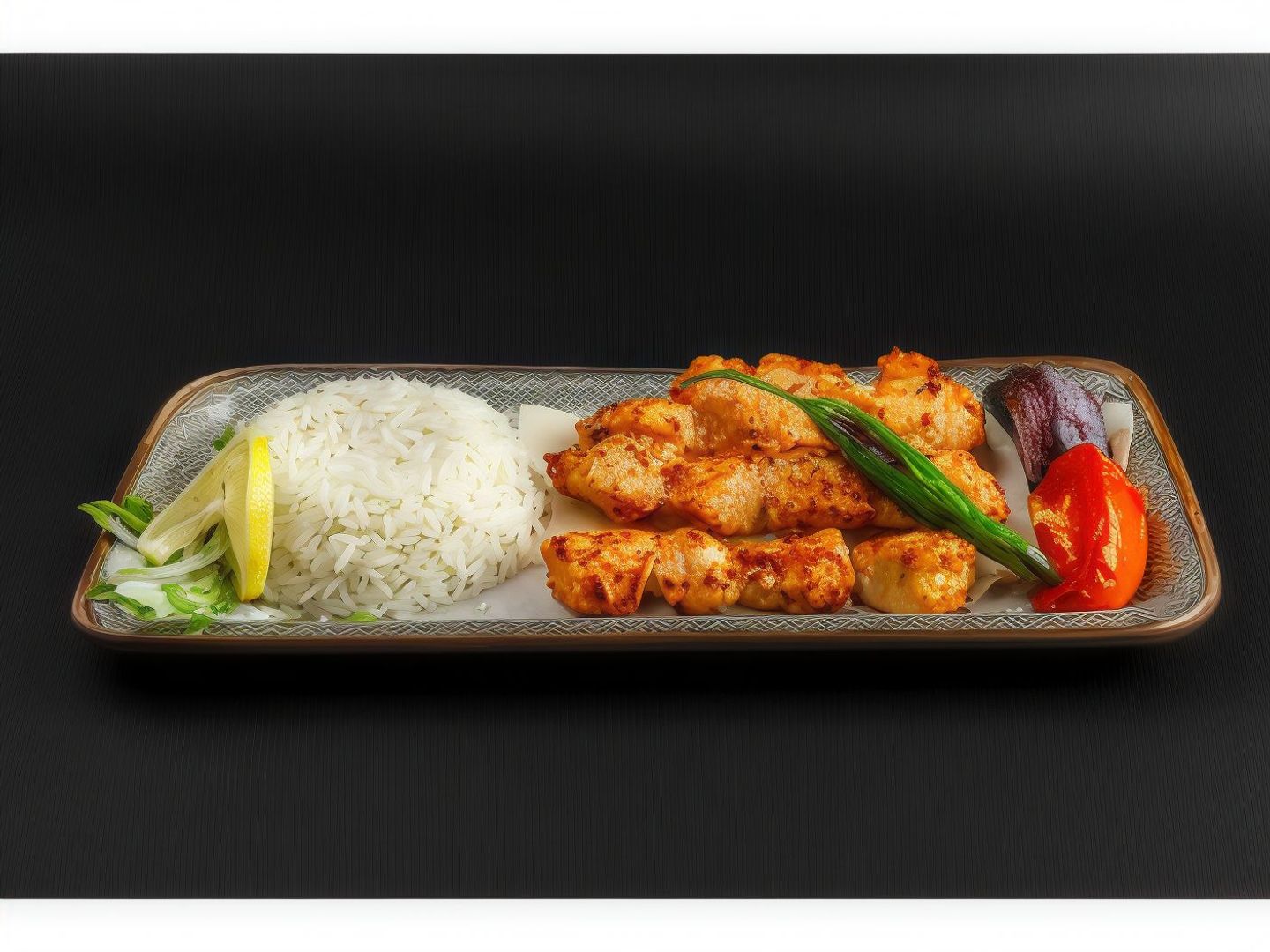 Shish Tawook With Rice
