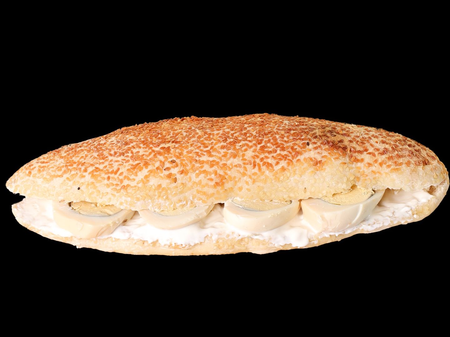 Boiled Egg Kaak With Cheese