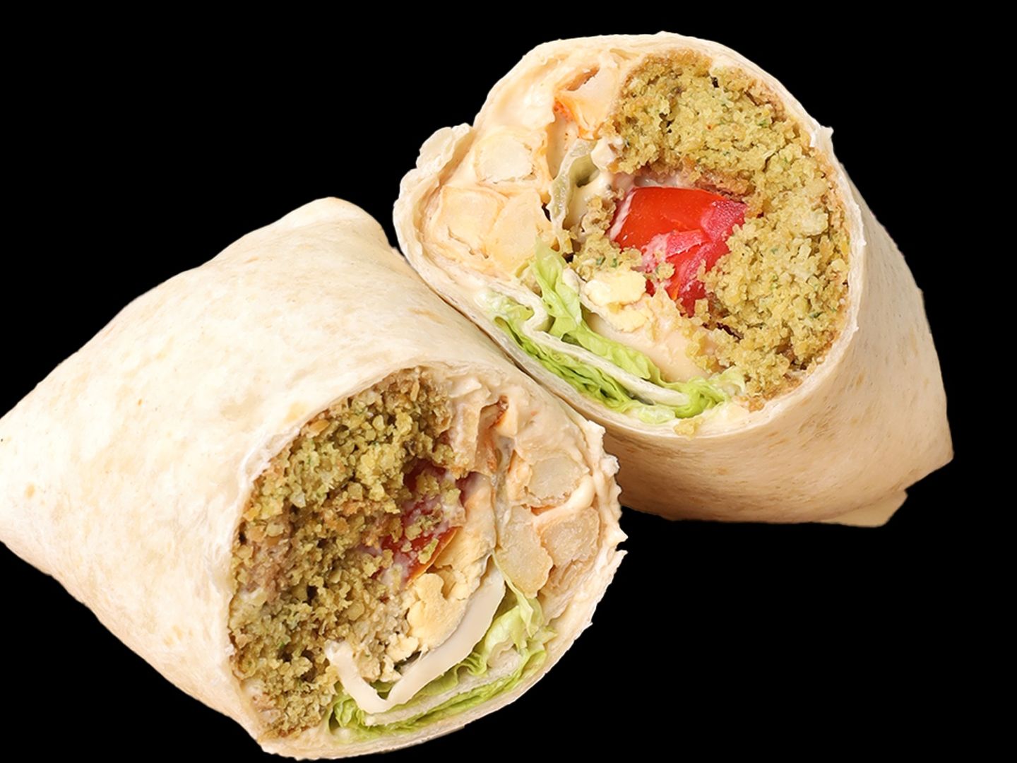 Falafel Sandwich With Eggs