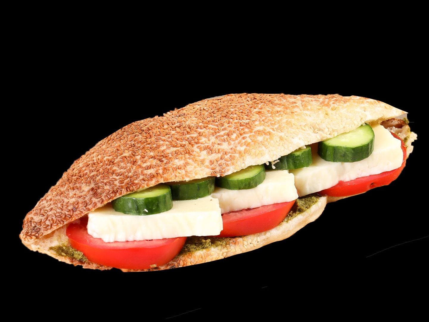 Halloumi Pesto Kaak