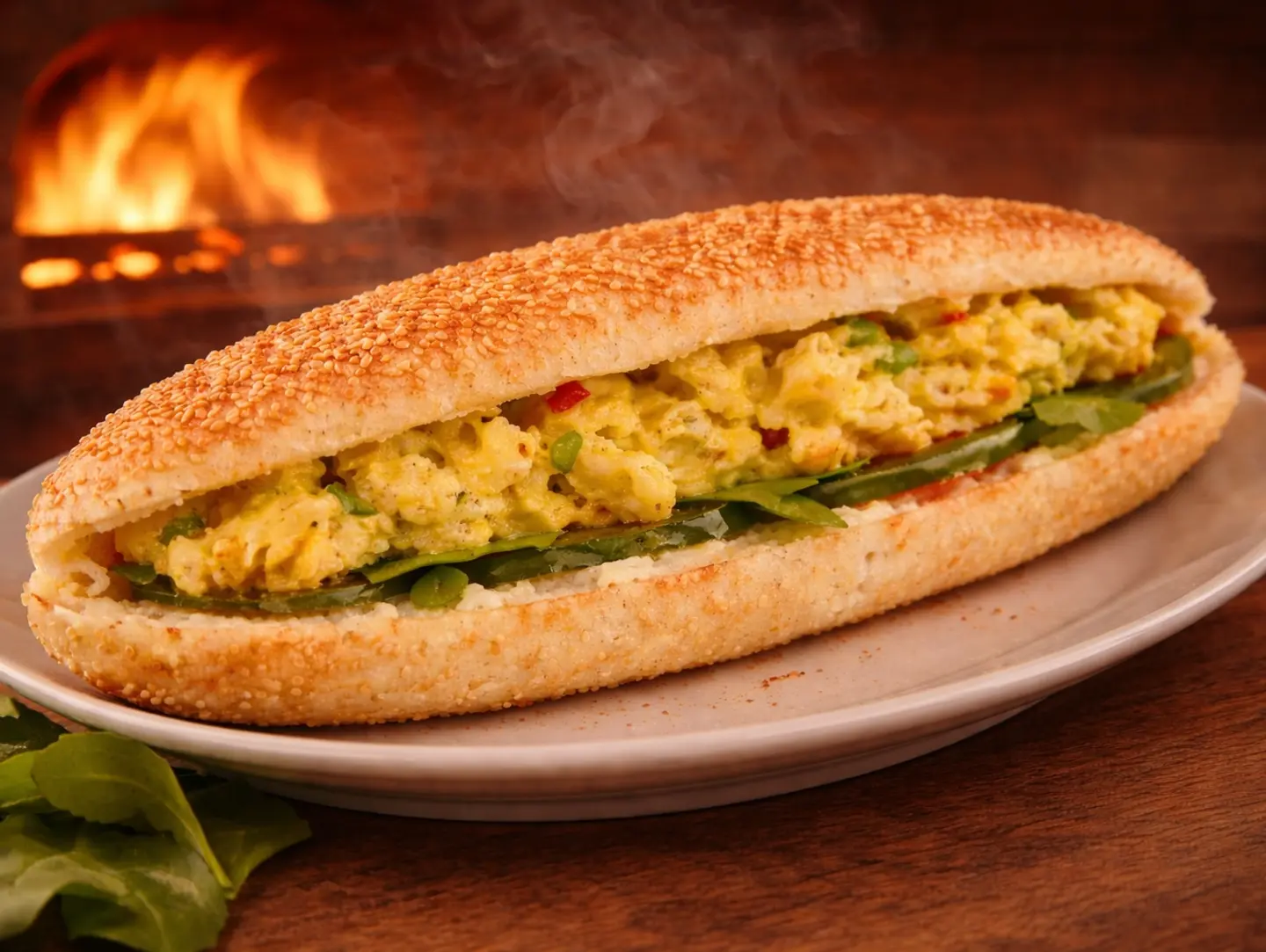 Omelette Egg Kaak With Avocado