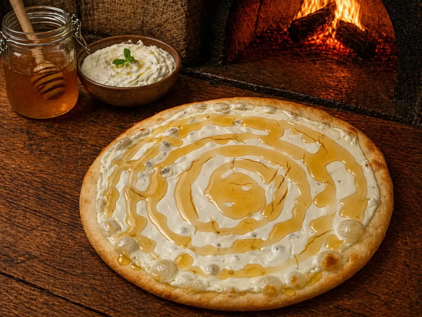 Labneh And Honey Manqusha