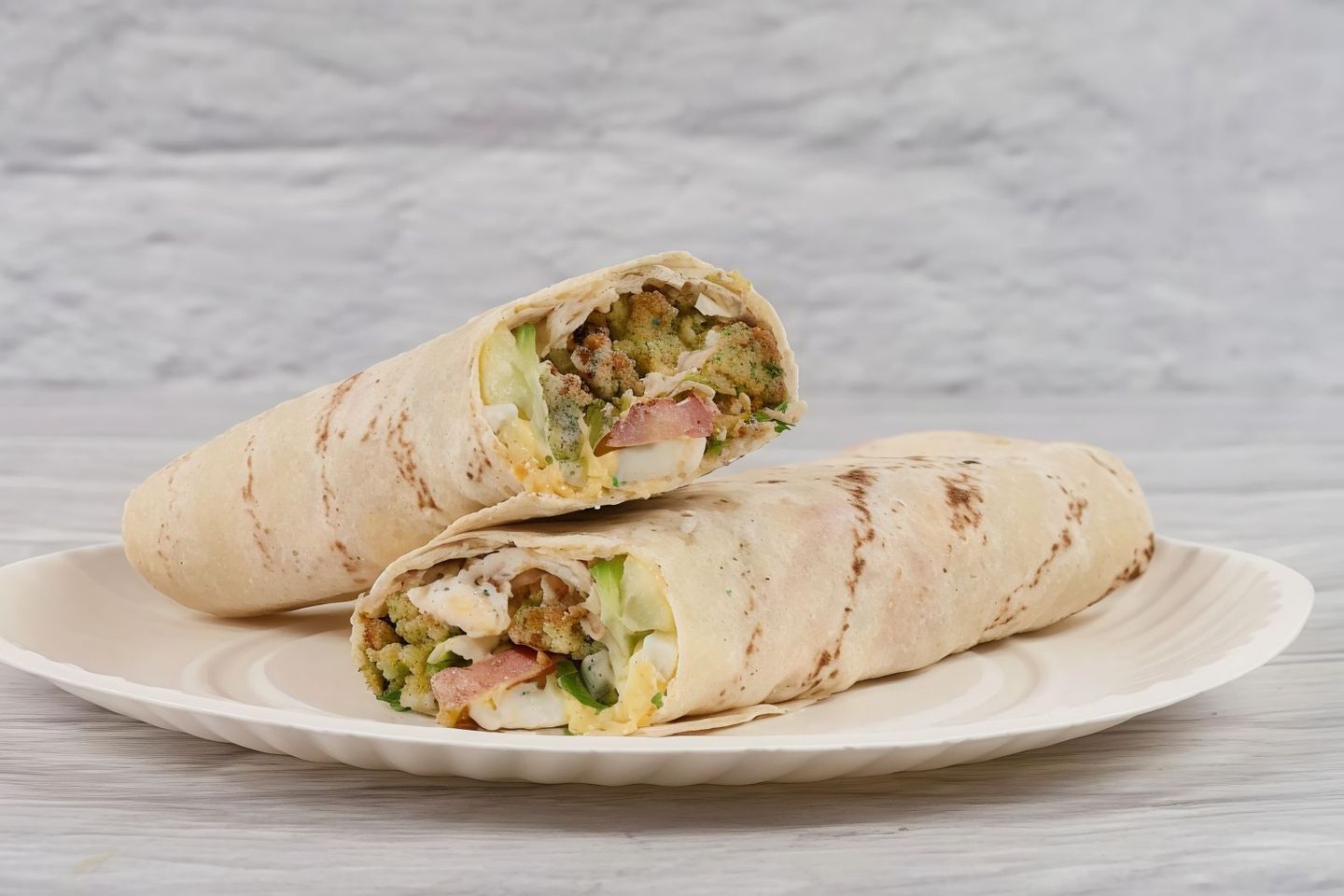 Falafel With Hummus And Eggs