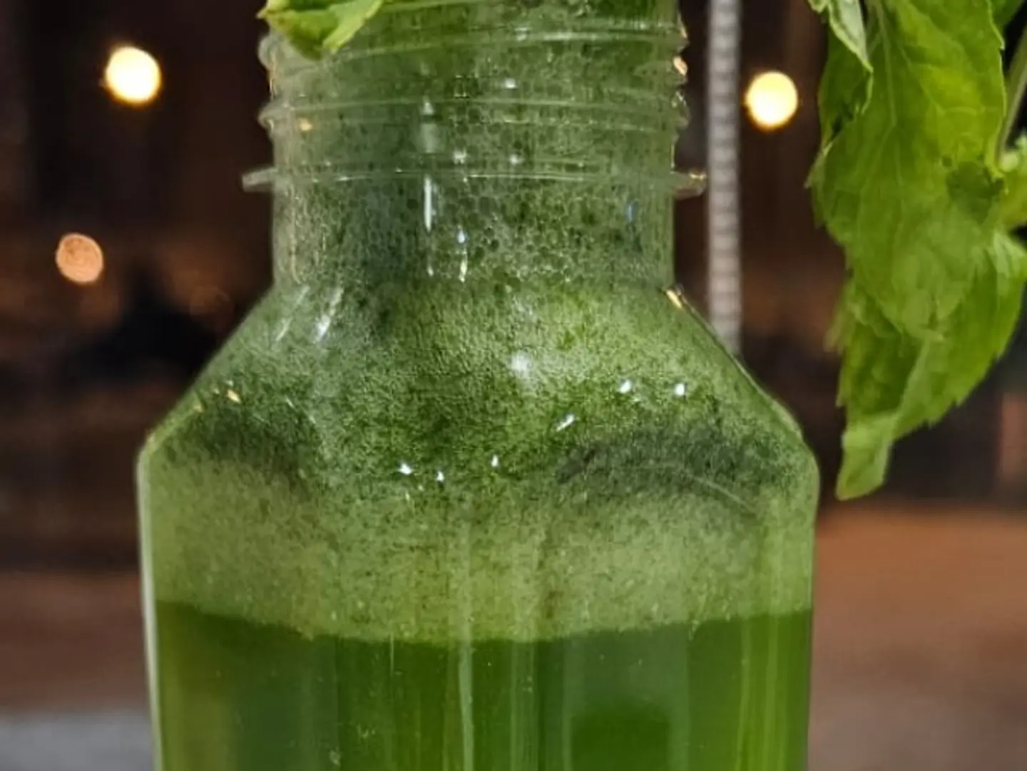 Fresh And Delicious Lemon Mint Juice.