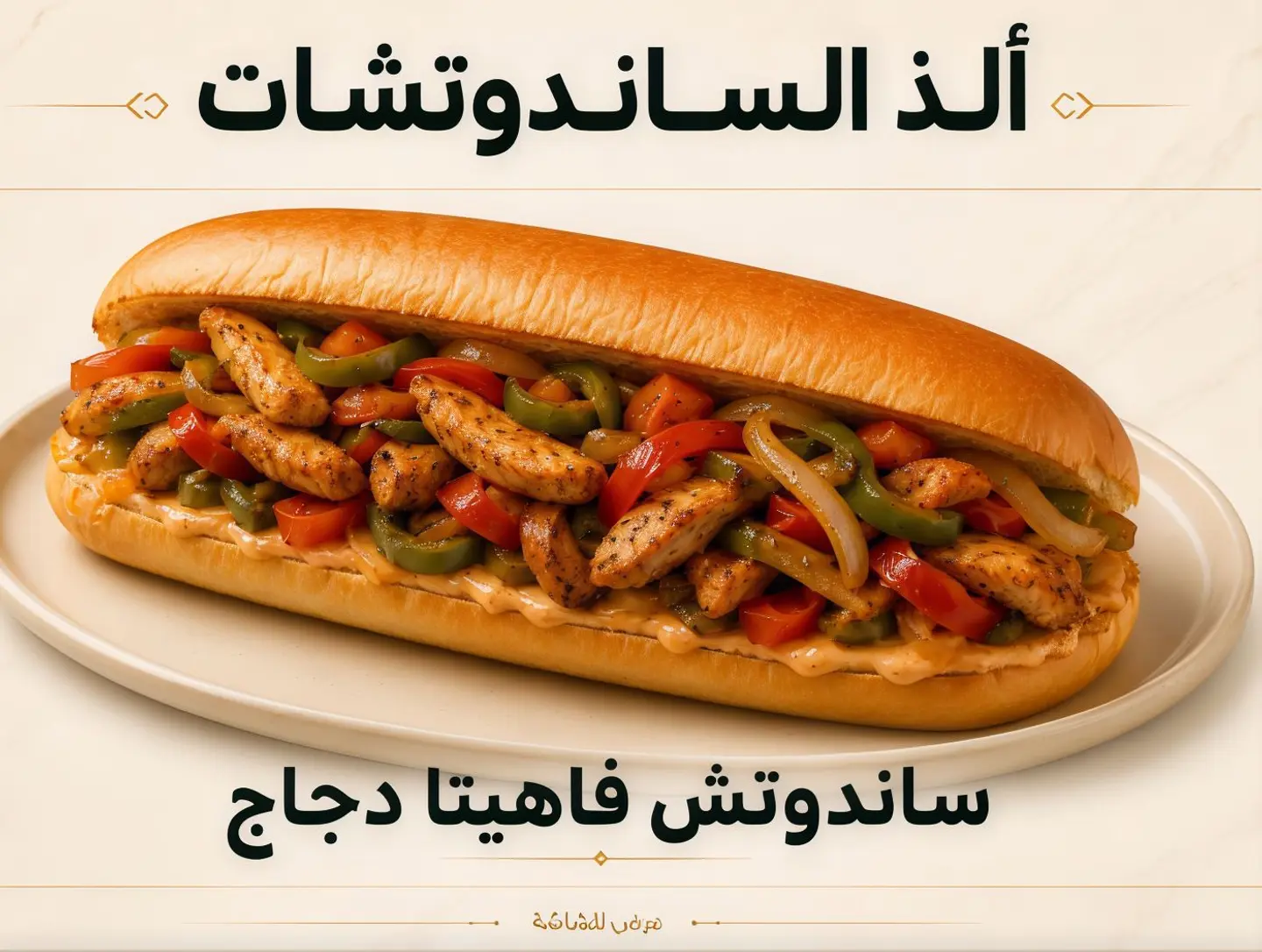 ساندوتش فاهيتا دجاج