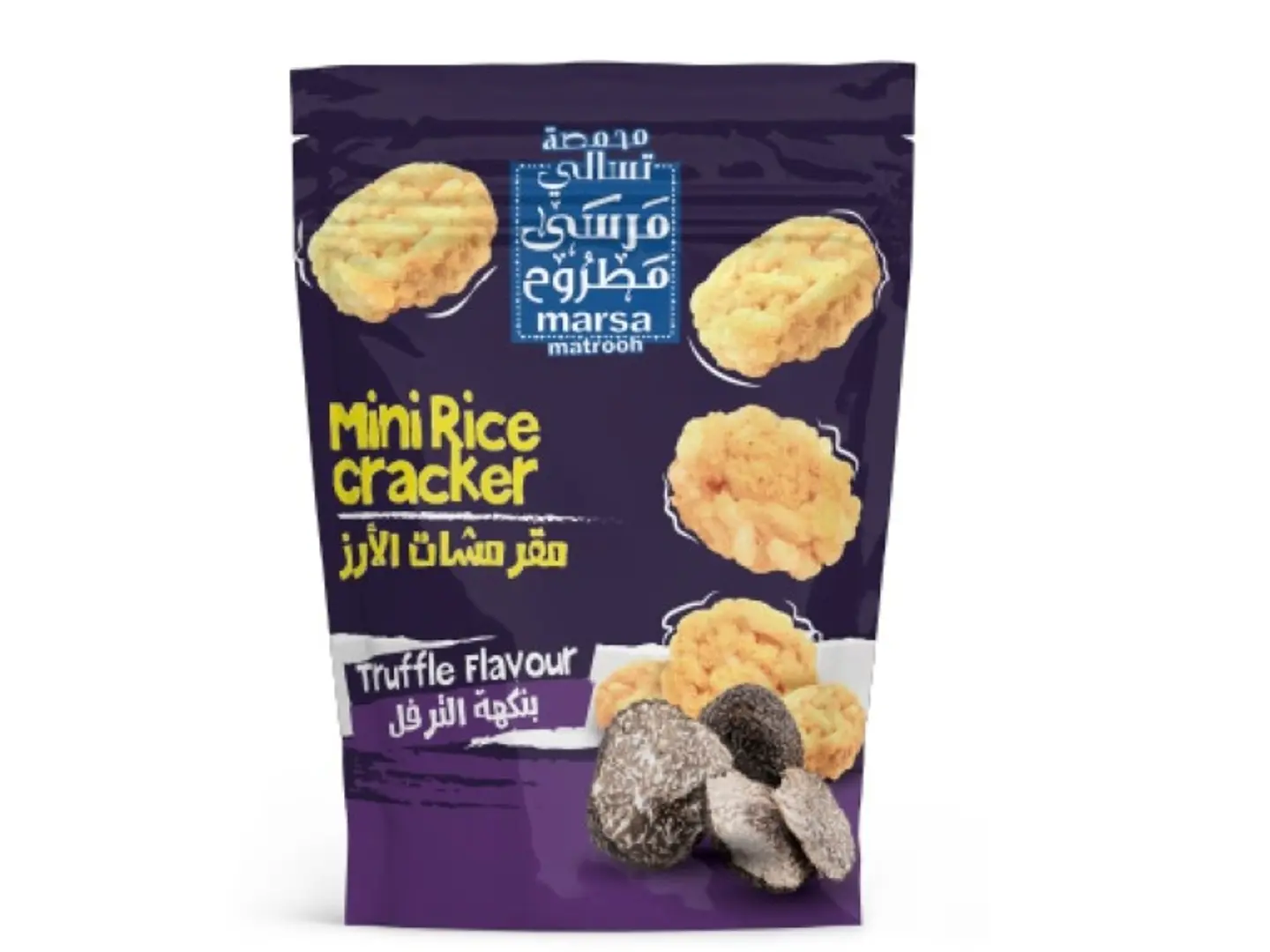 Mini Rice Cracker Truffle Mushroom Flavor Bag 80g (Piece)