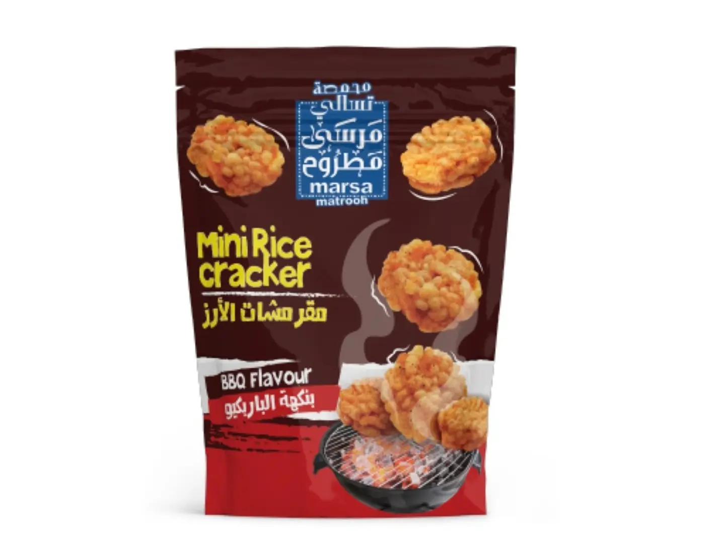 Mini Rice Cracker Bbq Flavor Bag 80g (Piece)