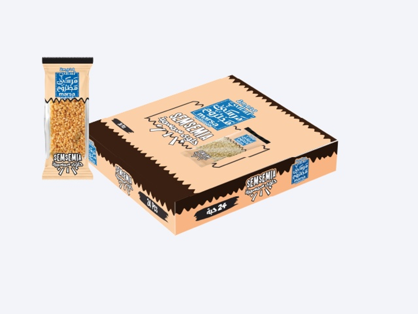 علبة حلوى سمسمية شرائح 16 جرام