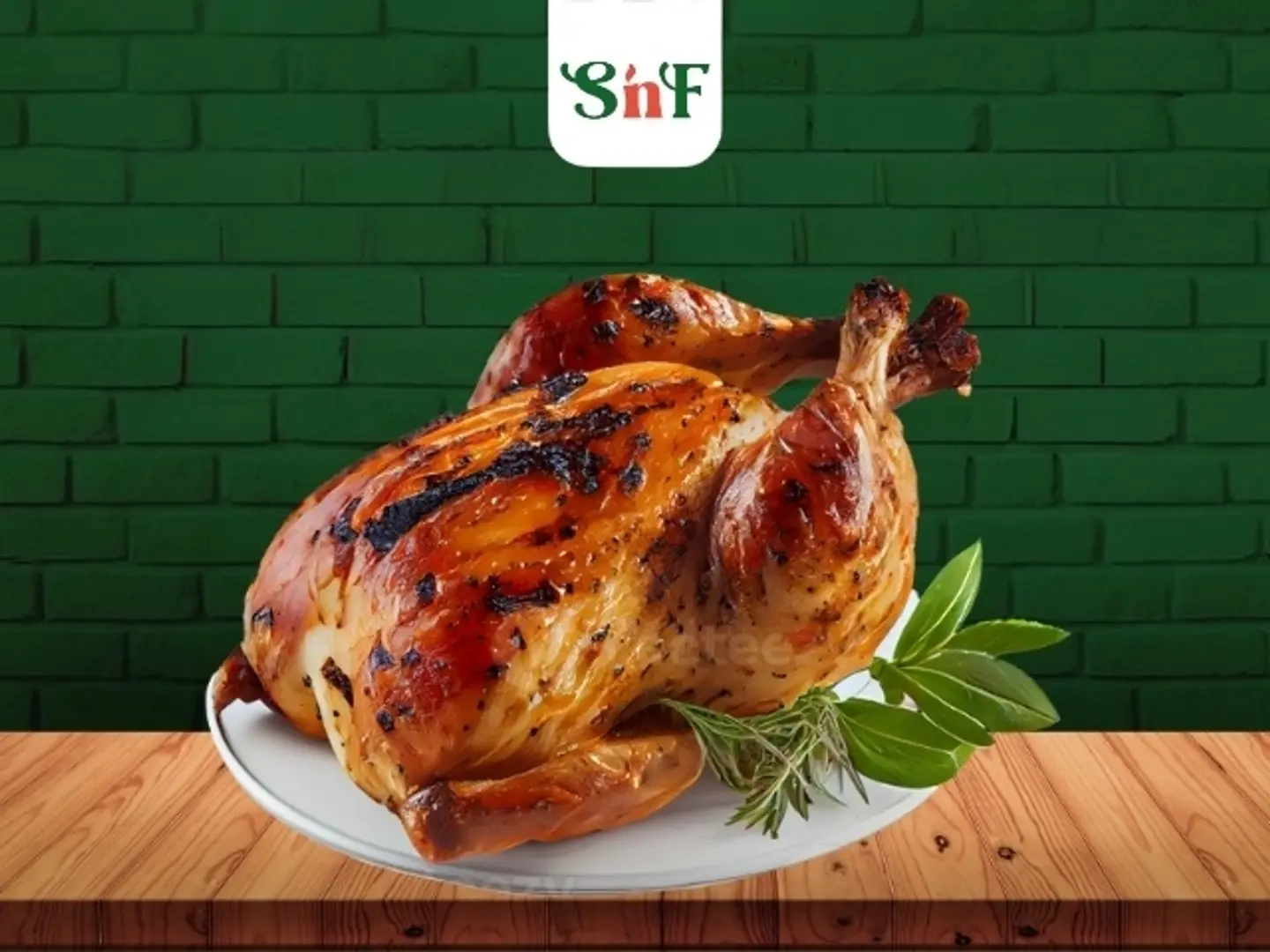 دجاج كامل على الفحم