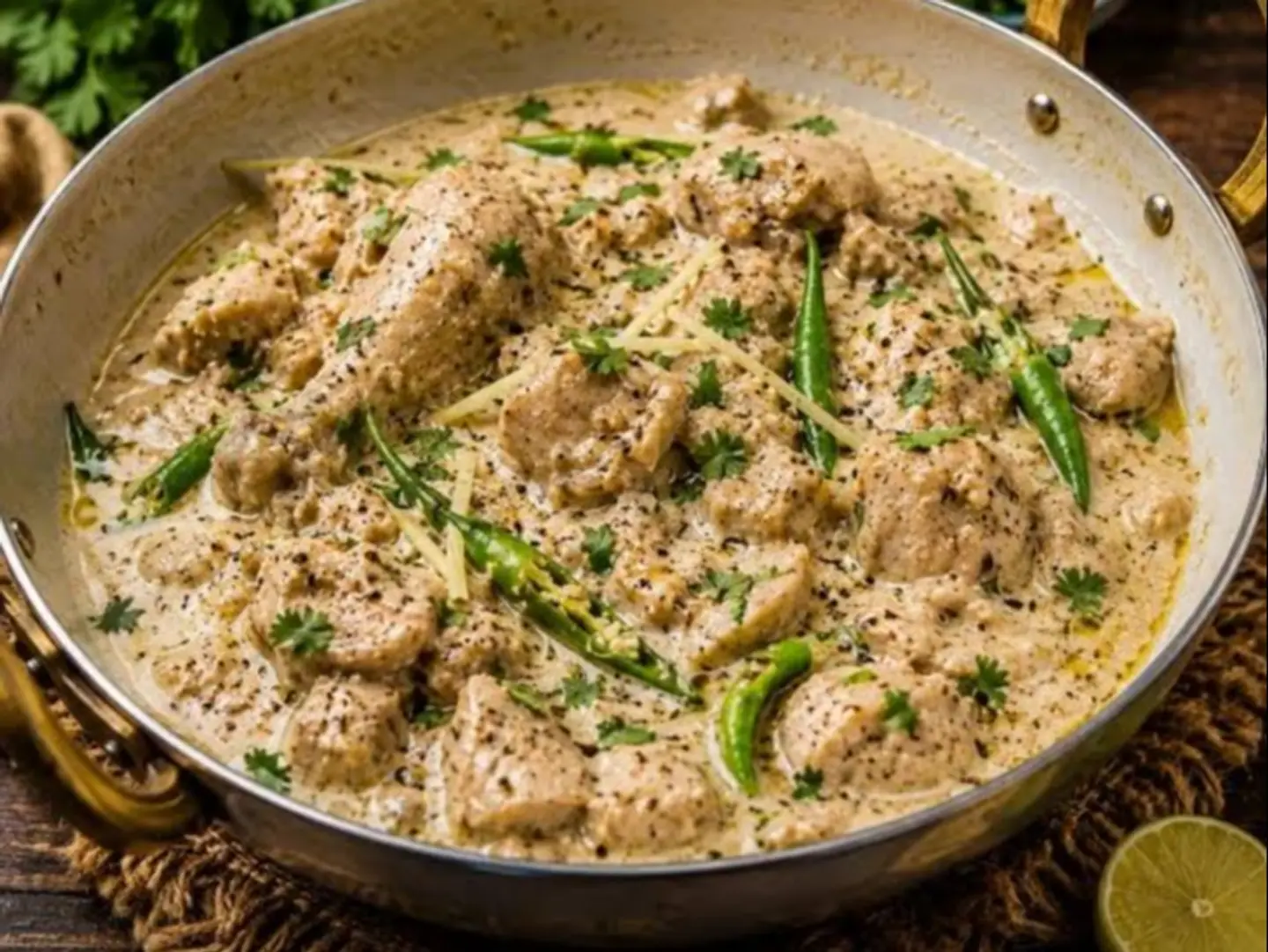 Chicken White Karahi Full