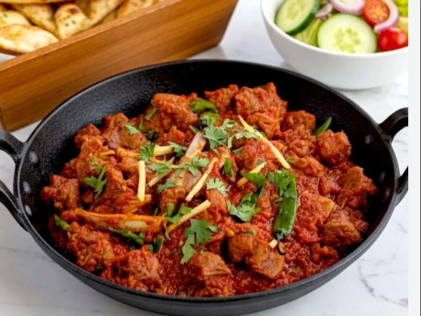 Mutton Achari Karahi Half