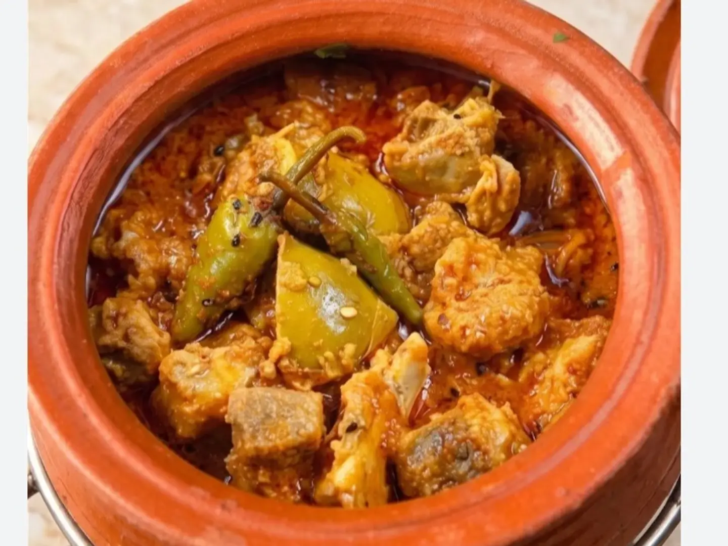Mutton Achari Handi Full