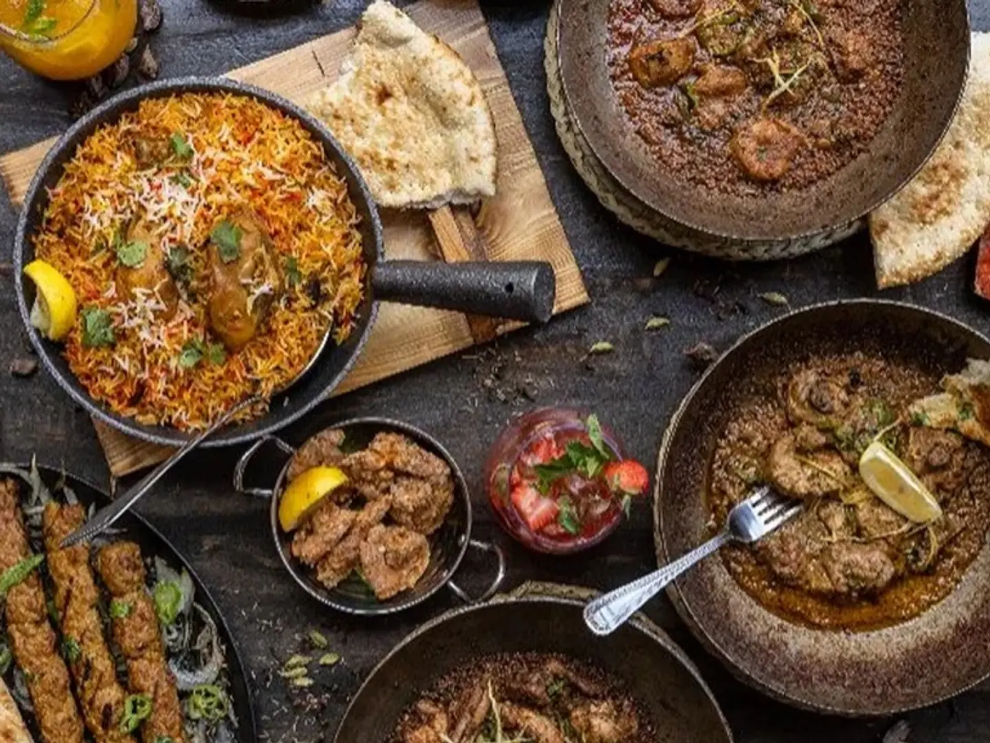 Family Jumbo Deal Half Chicken Karahi Half Mutton Karahi Chicken Pulao Chicken Biryani Leg Pice Chest Pice Haleem 5 Drinks 5 Naan Raita And Salad
