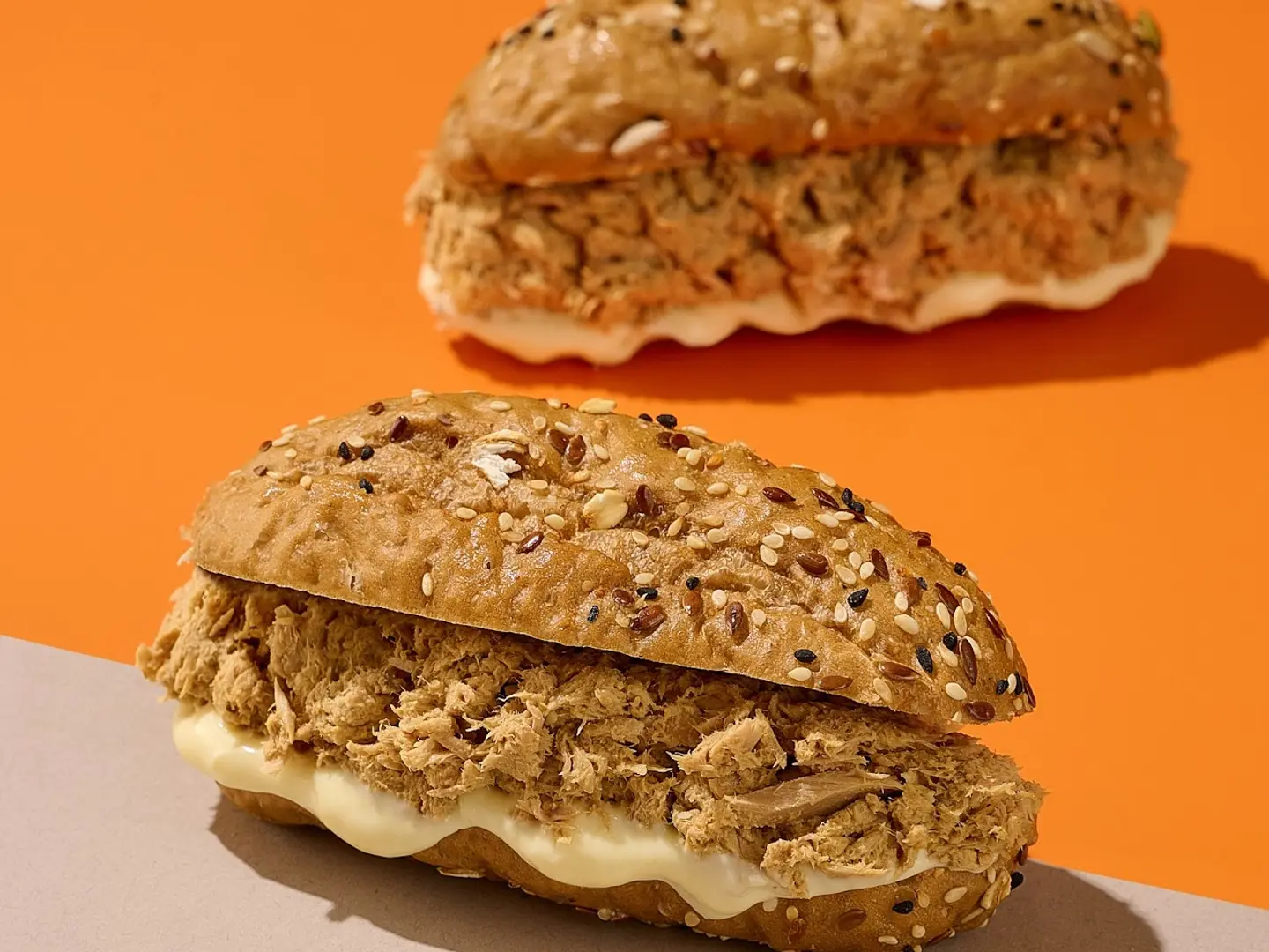 2 Mini Mustard Tuna Sandwich