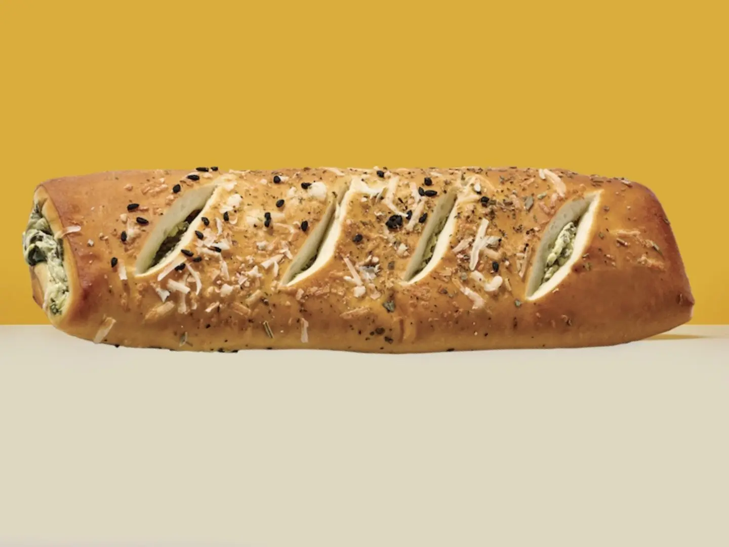 Pretzel With Spanish And Cheese