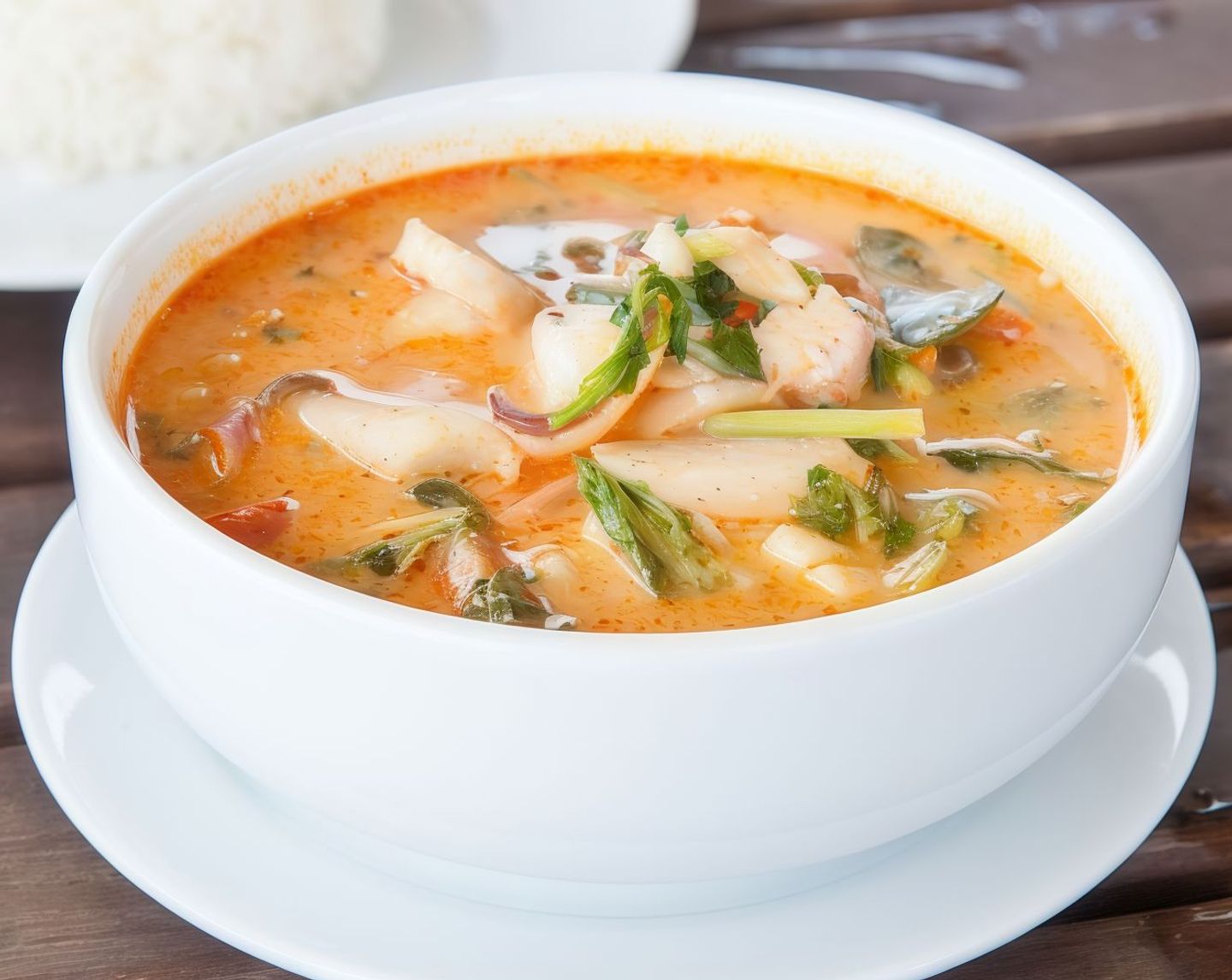 شوربة سيفود ( صوص احمر / كريمة)
