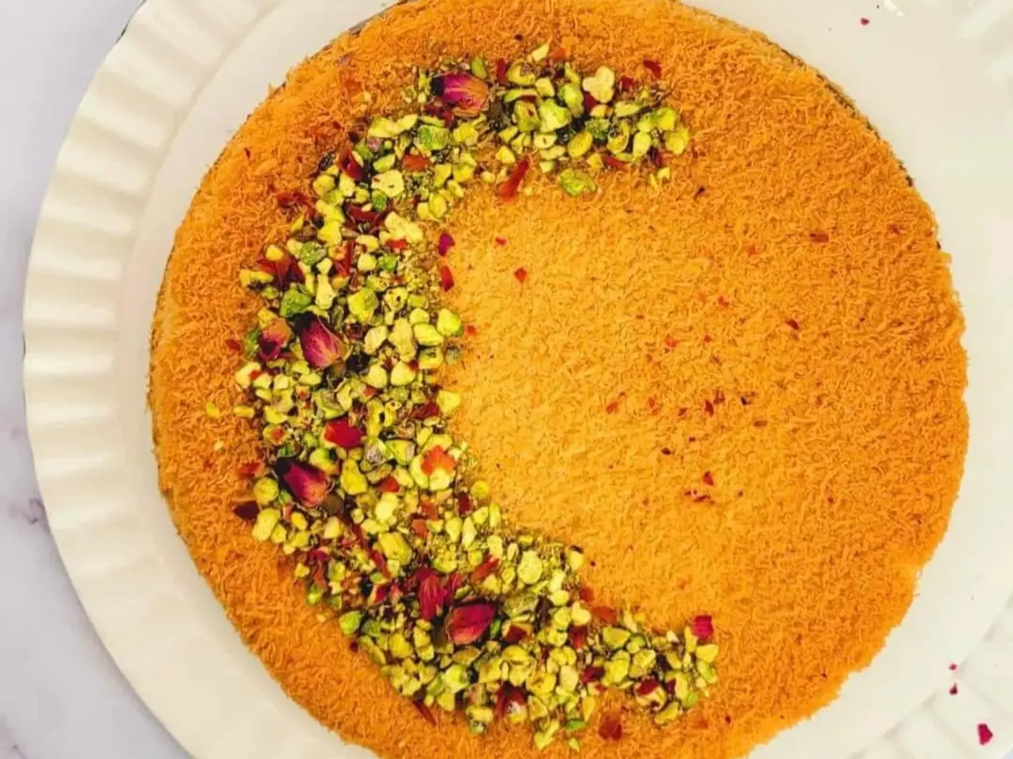 كنافة بالقشطة طازجة