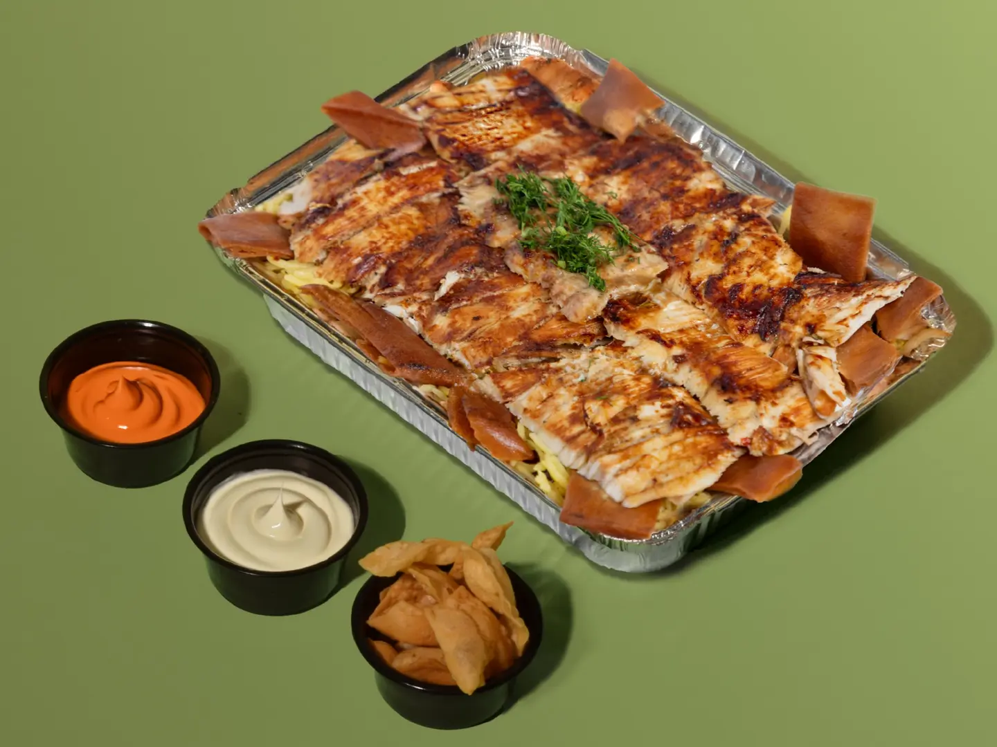 صحن فتة شاورما