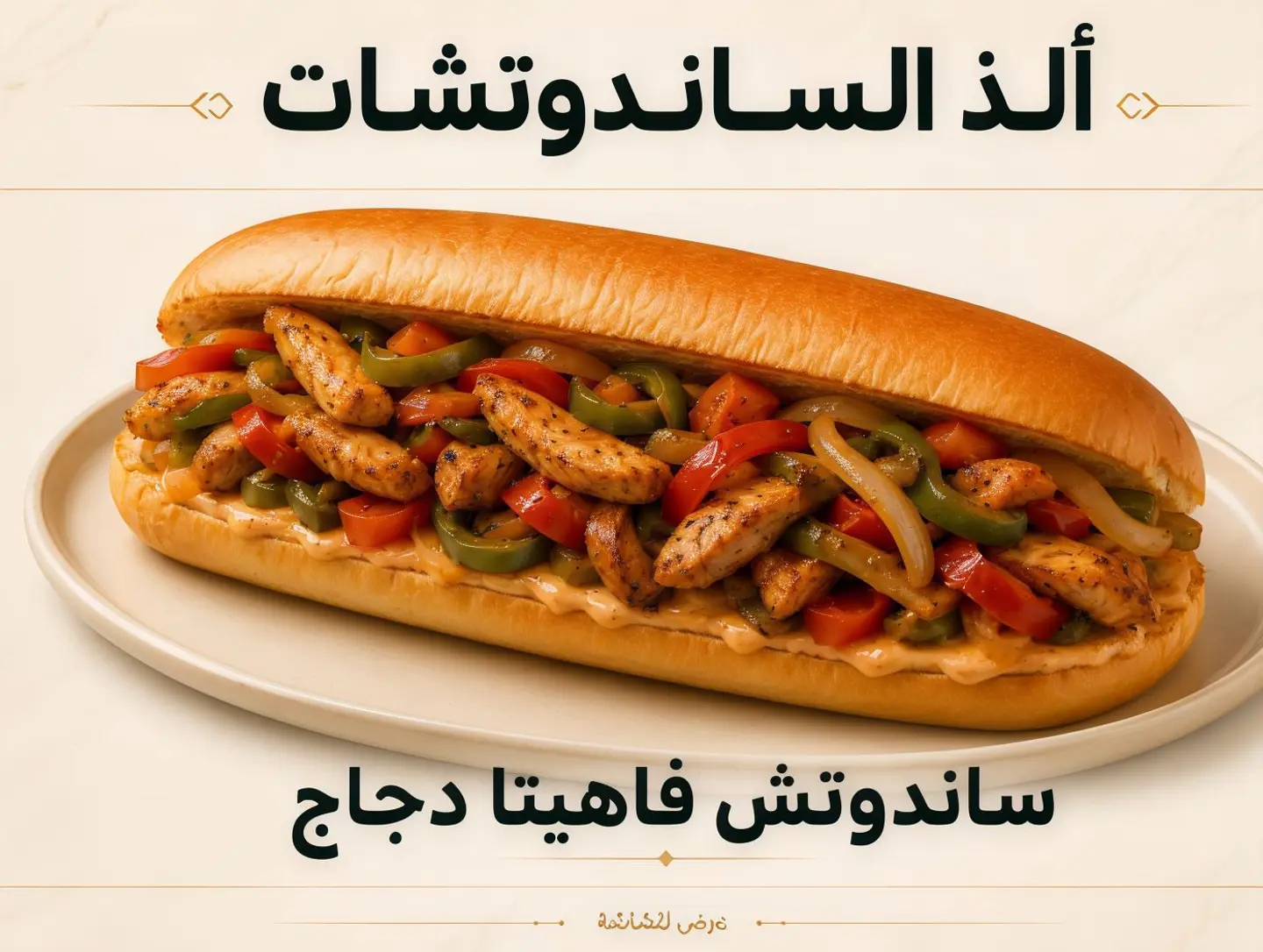 ساندوتش فاهيتا دجاج