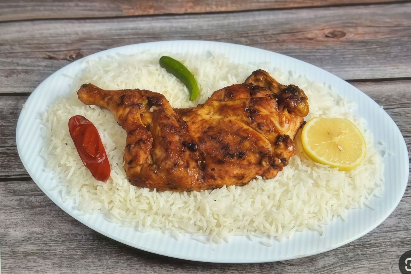 نصف دجاج مظبي