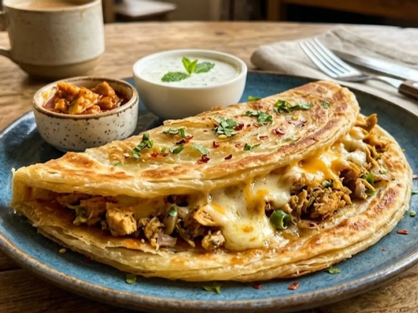 فطيرة دجاج بالجبن