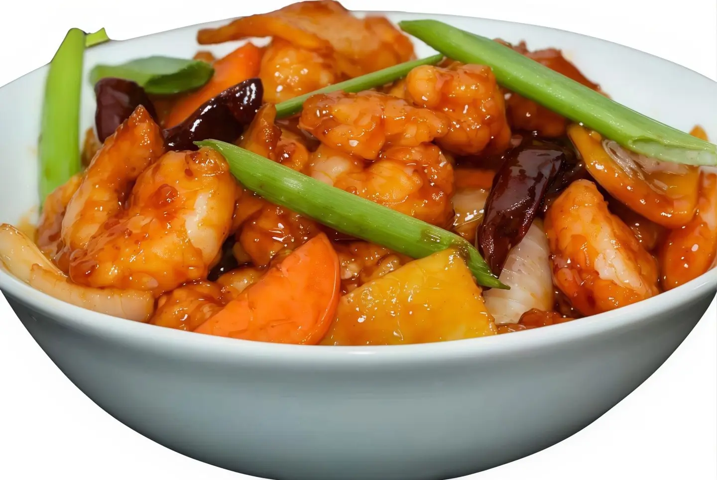 Honey Ginger Hot Sauce Shrimp
