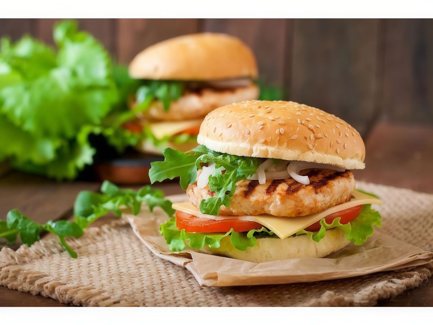 Plain Chicken Burger