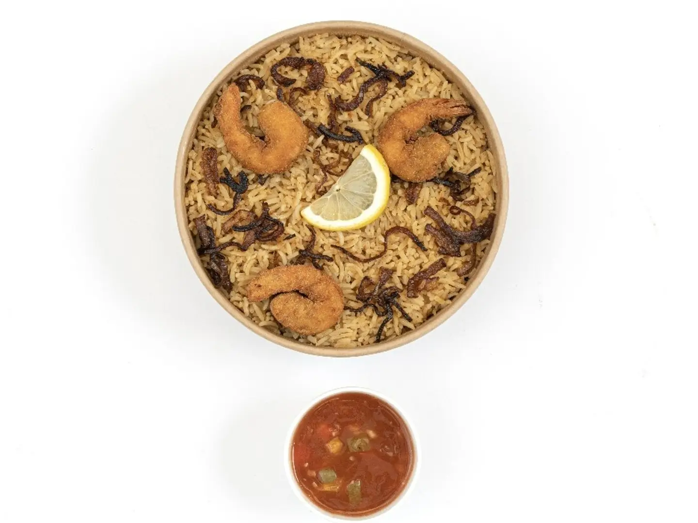 وجبه ربيان مع الارز