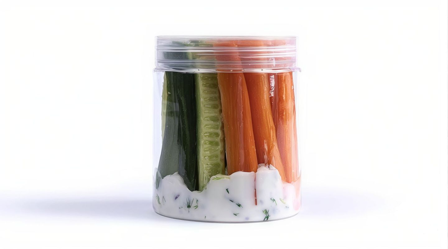 Mixed Raw Vegetables Sticks