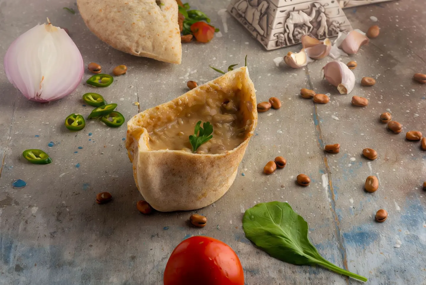 Spicy Bean Sandwich