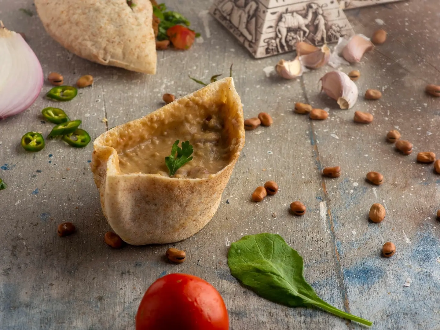 Fava Bean And Egg Sandwich