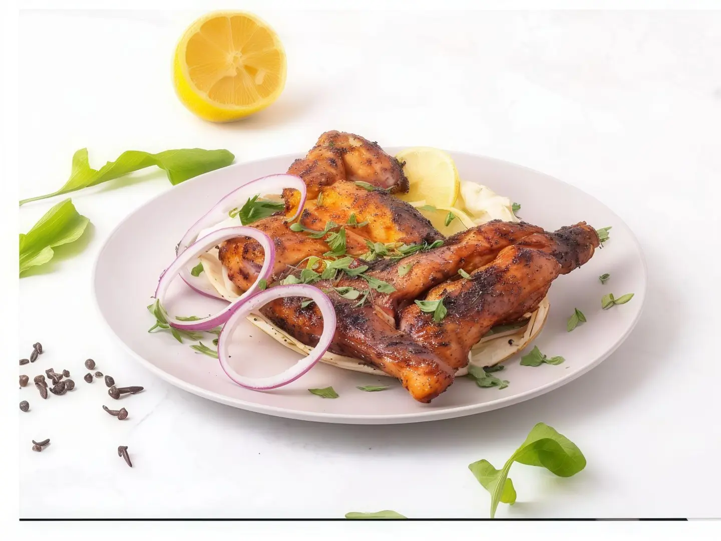 Quarter Charcoal Chicken Plain