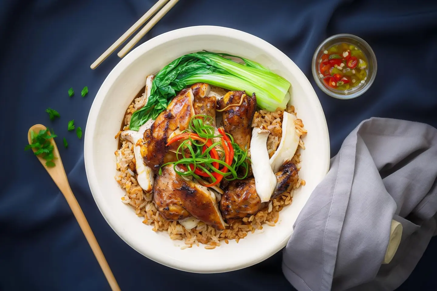 Half Grill Chicken With Rice