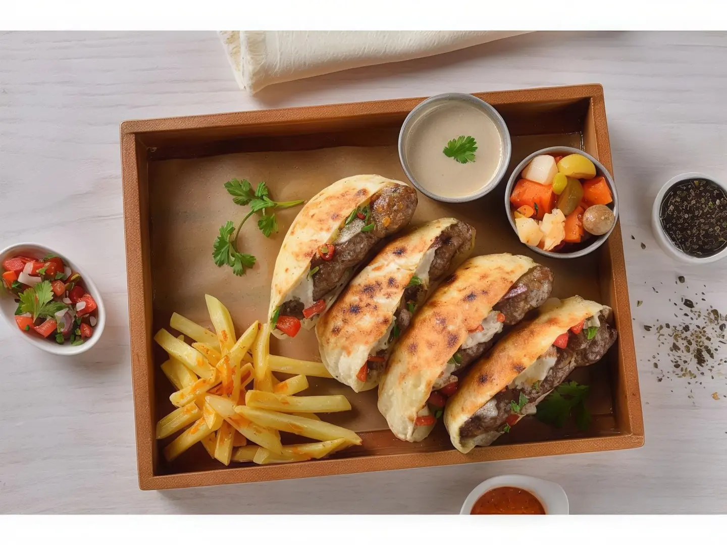 Grilled Kofta With Local Bread