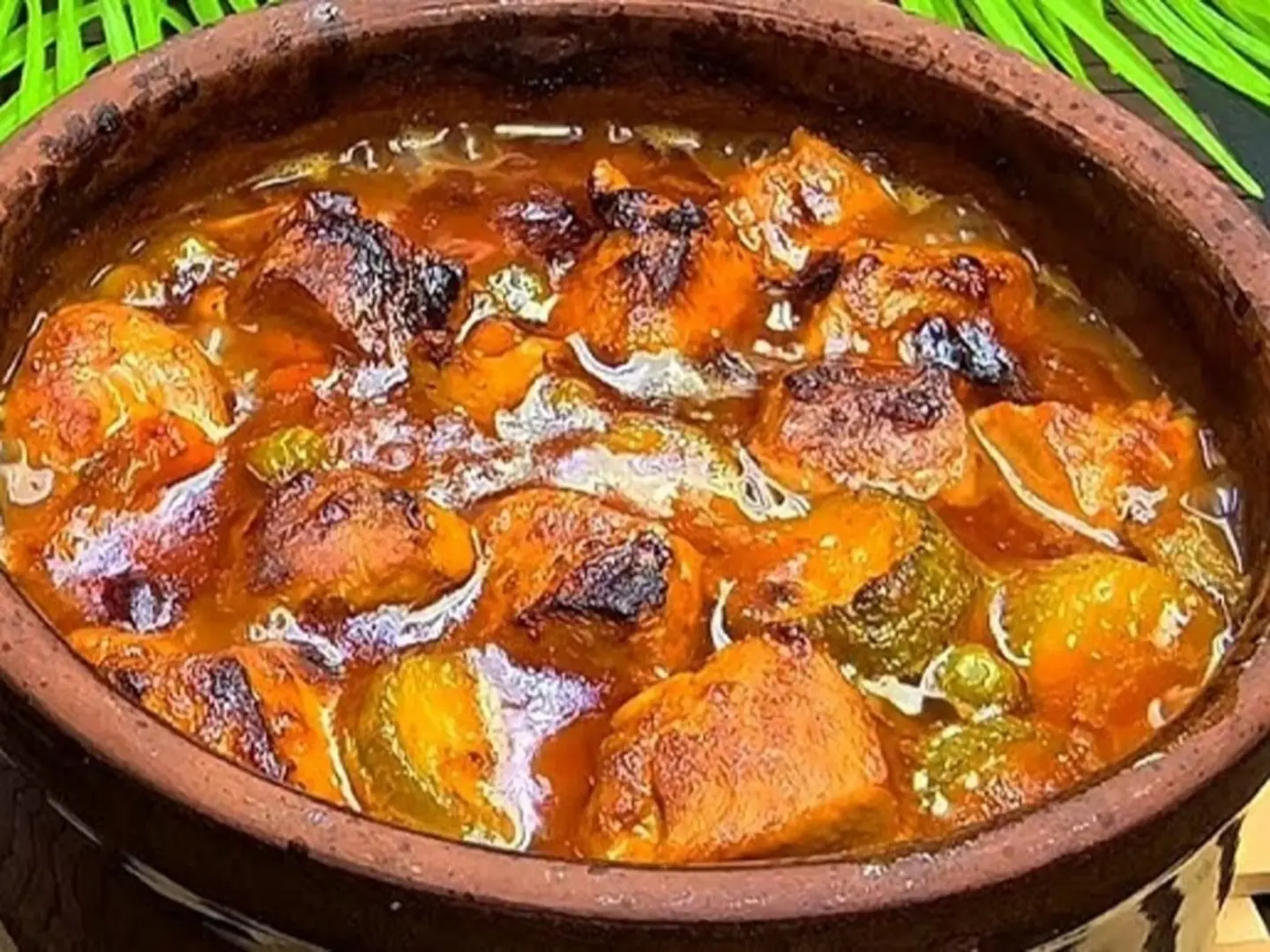 طاجن خضار مشكل بالدجاج