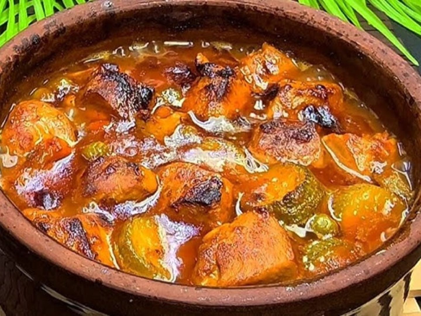 طاجن خضار مشكل بالدجاج