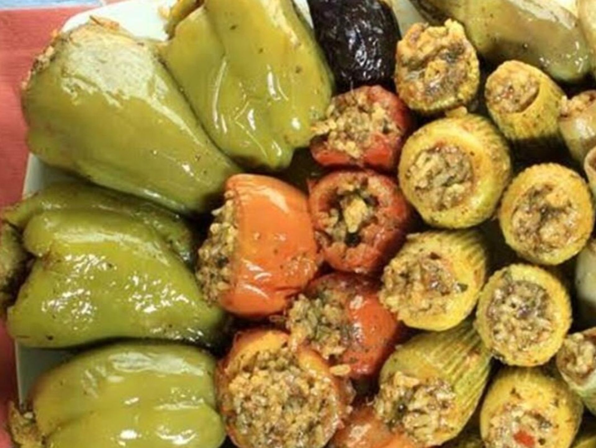 محاشى مشكل كوسا و فلفل - صغير