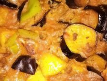 طاجن مسقعه باللحم