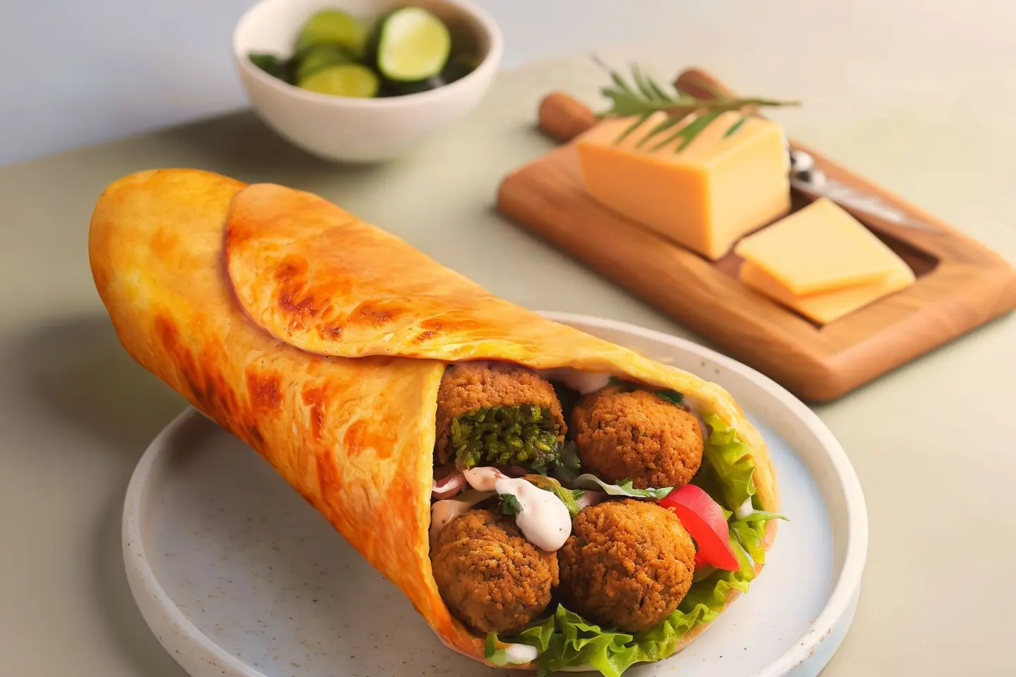 Falafel Pie With Cheese