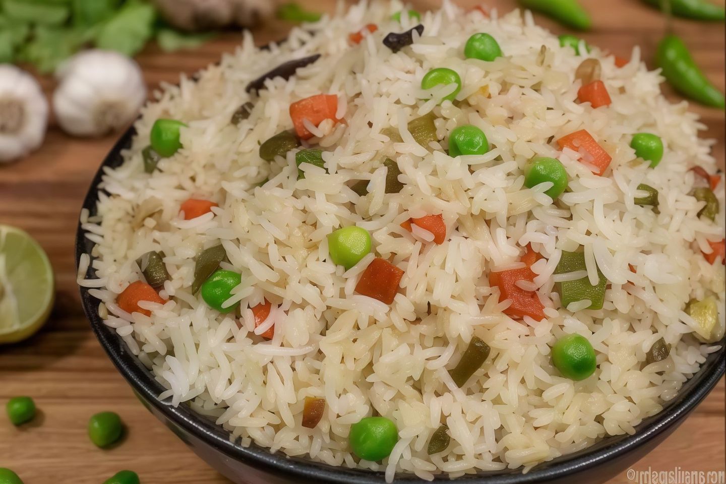 Mgalgal Rice With Vegetables