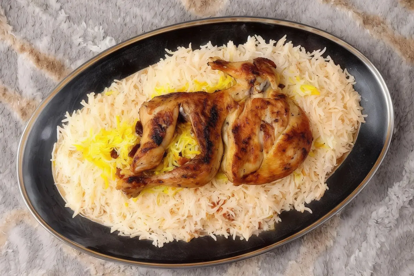 Half A Chicken Of Madhbi Without Rice