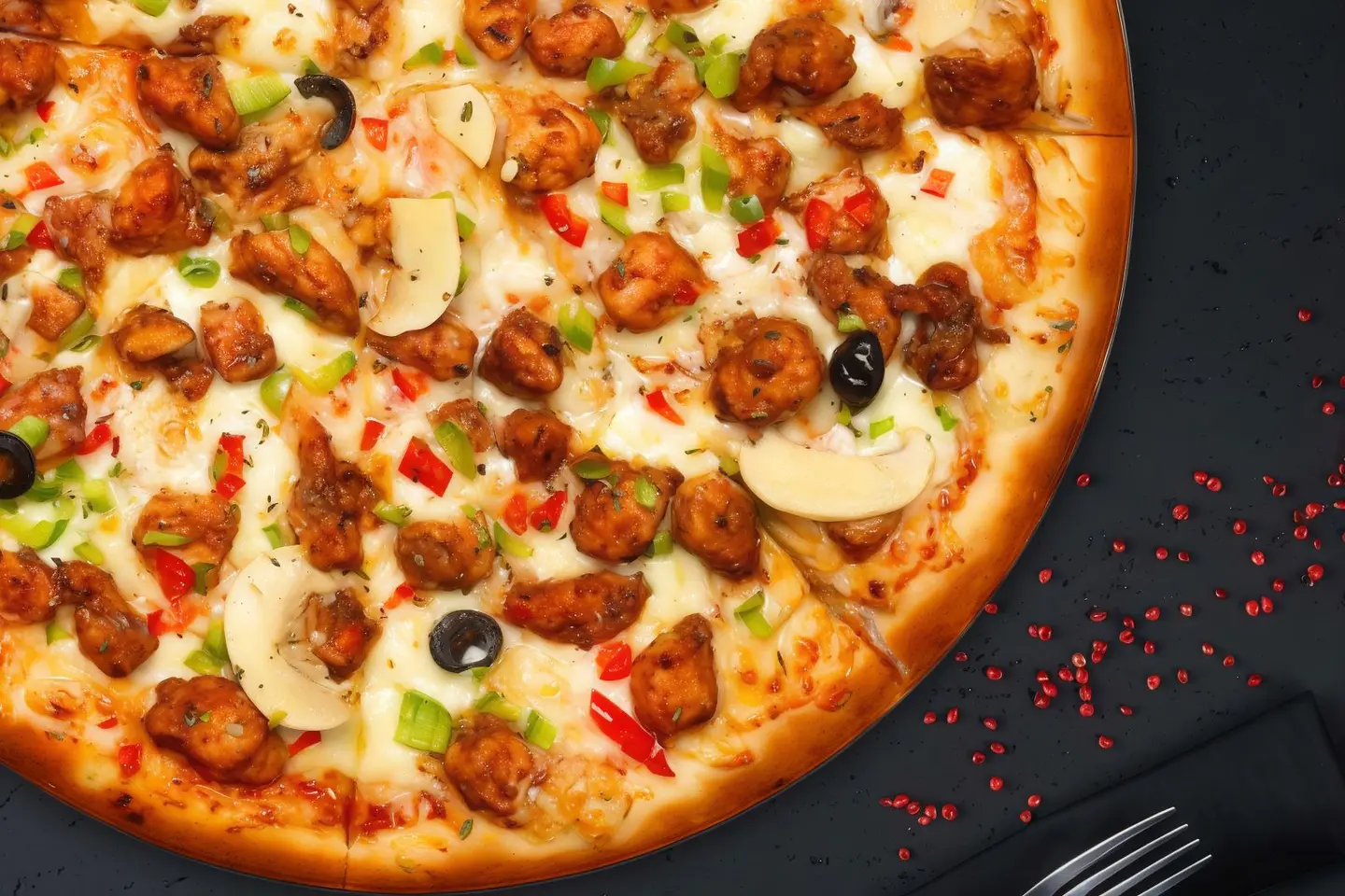 مناقيش دجاج بالجبن