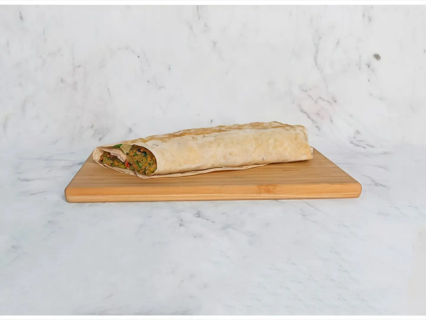 فلافل بدون بيض خبز صاج