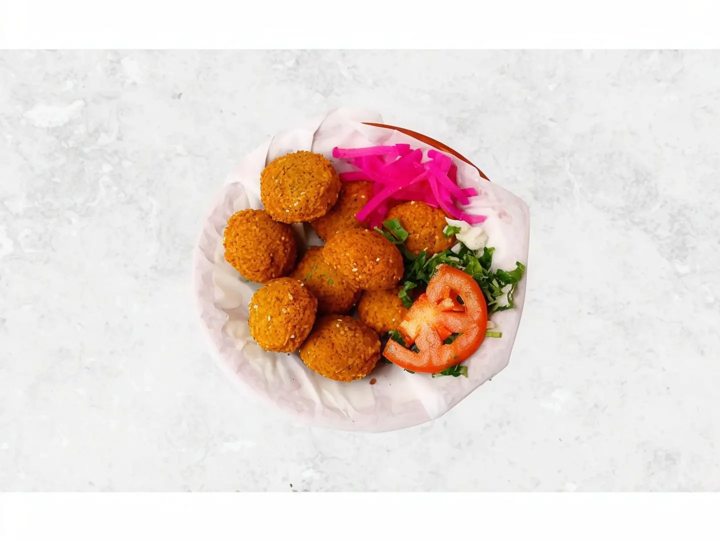 صحن فلافل صغير