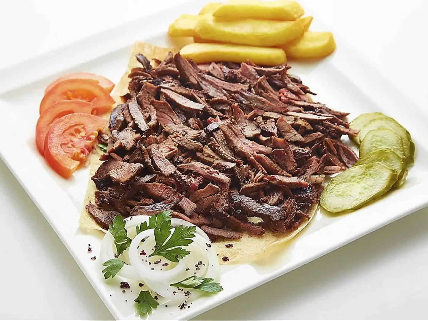 صحن شاورما لحم