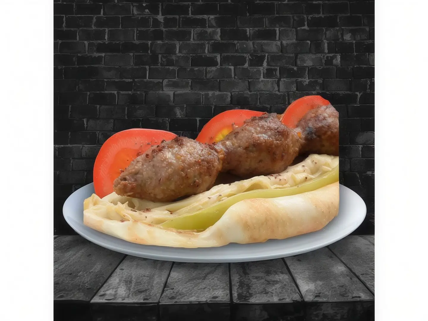 صحن كبة على السيخ