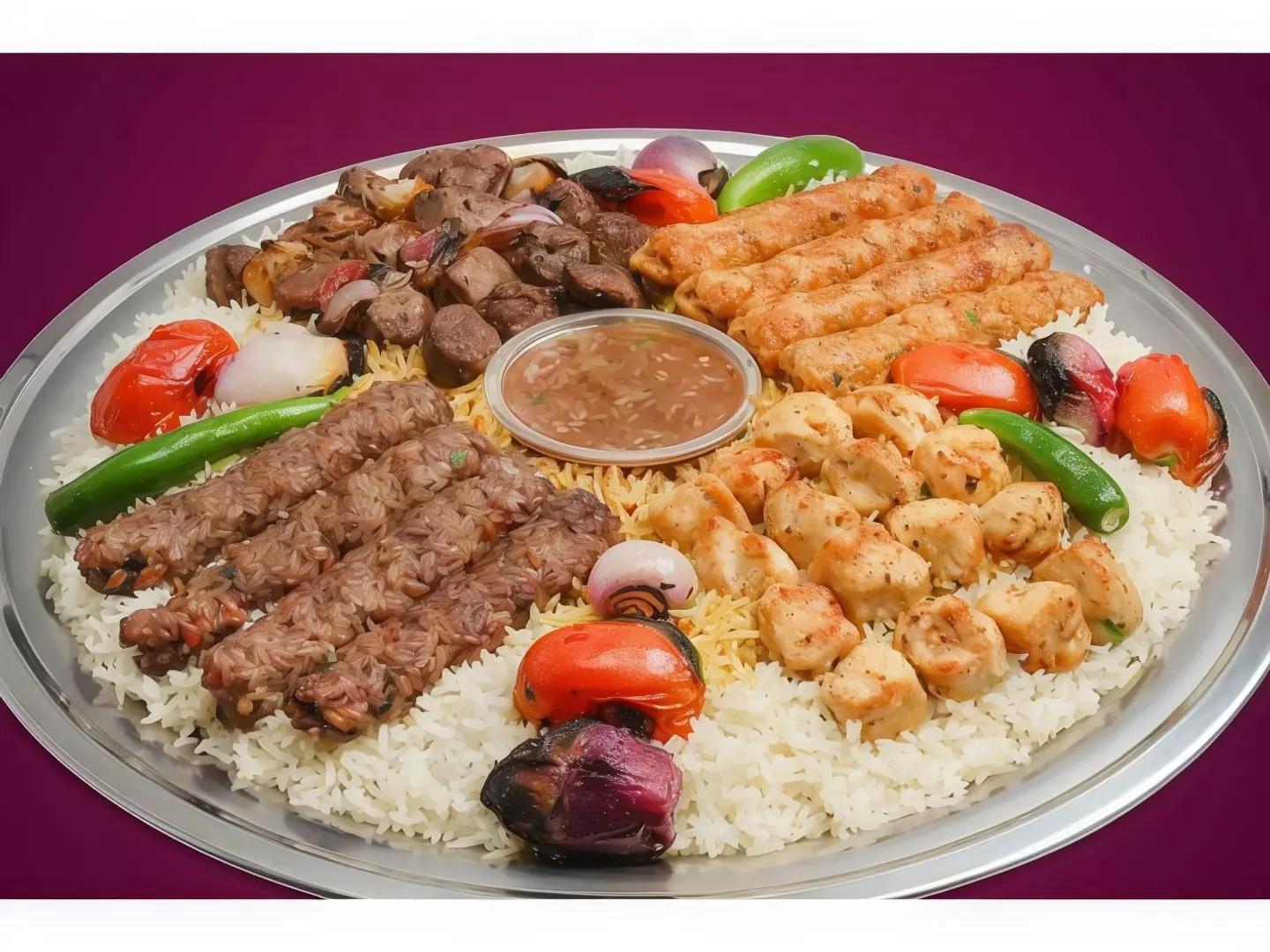صينية مشكل مع الرز