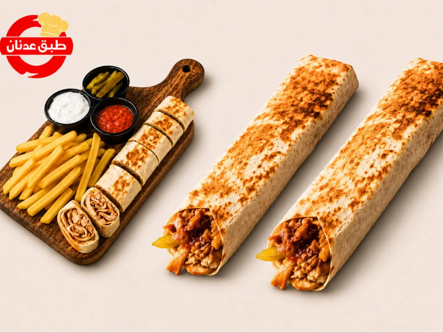 Shawarma Platter And Two Small Shawarmas.
