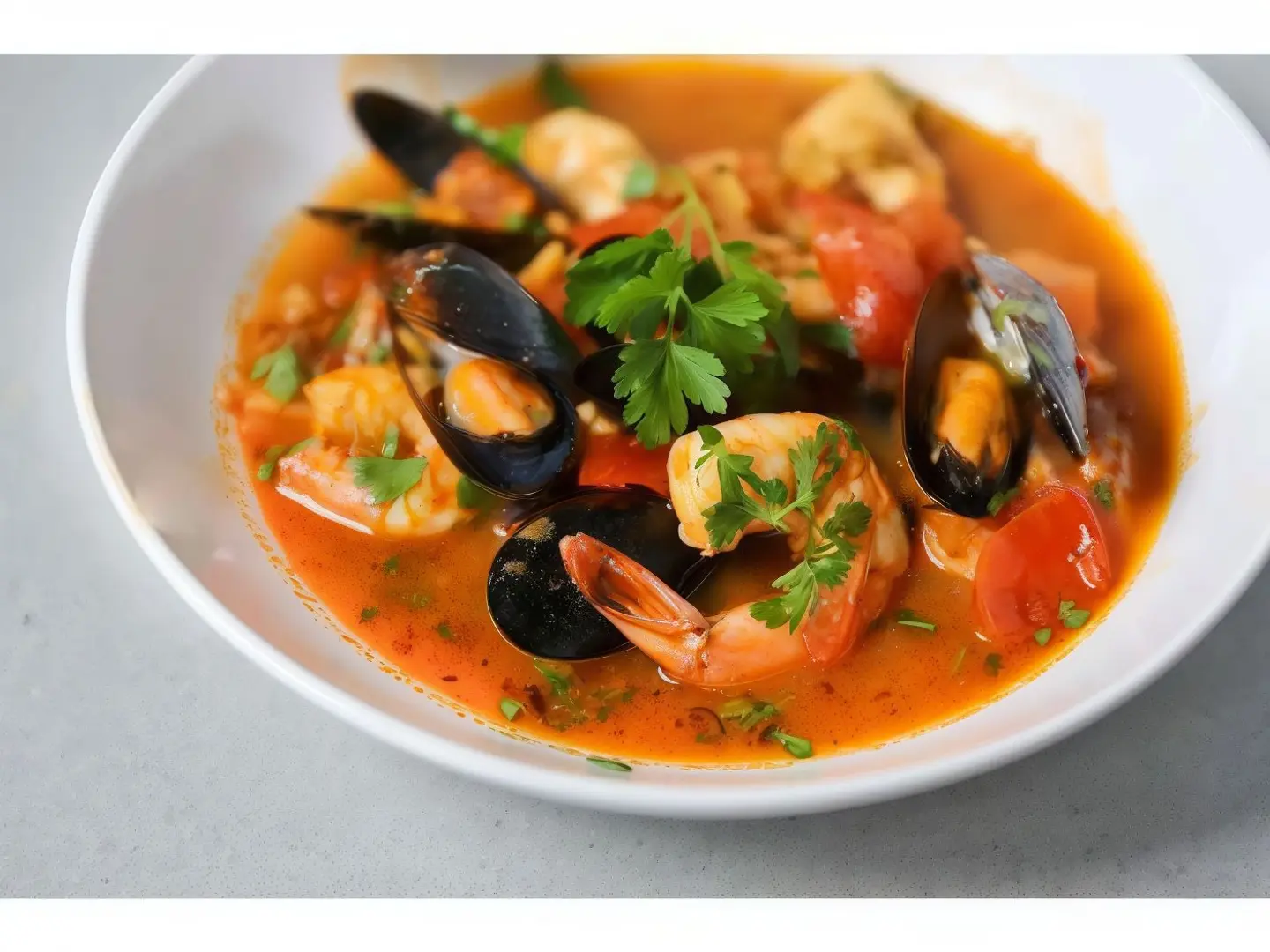 Red Seafood Soup